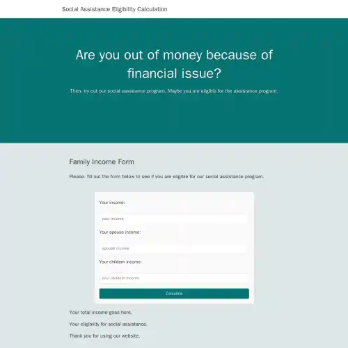 Social Assistance